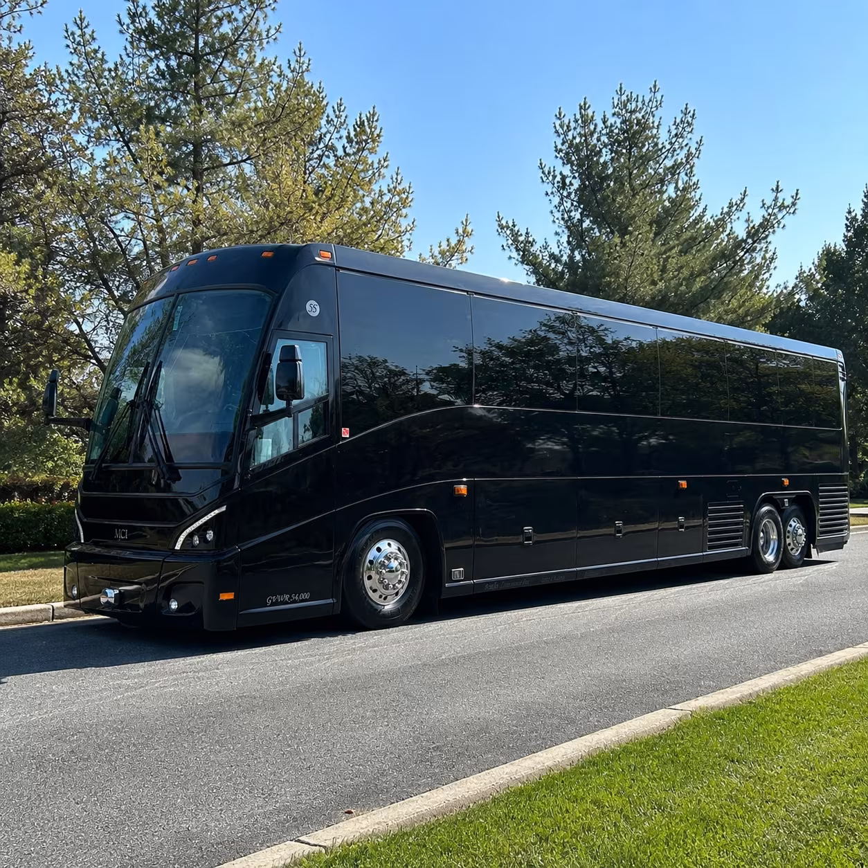 56 passenger charter bus