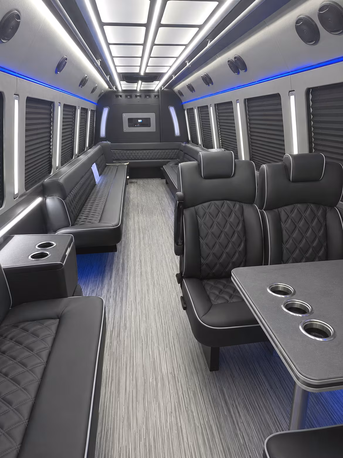 owensboro 25 passenger party bus inside
