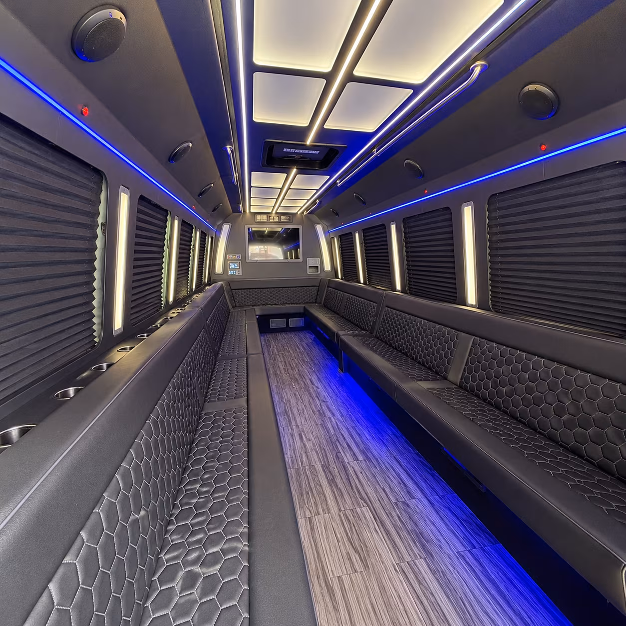 owensboro 30 passenger party bus interior