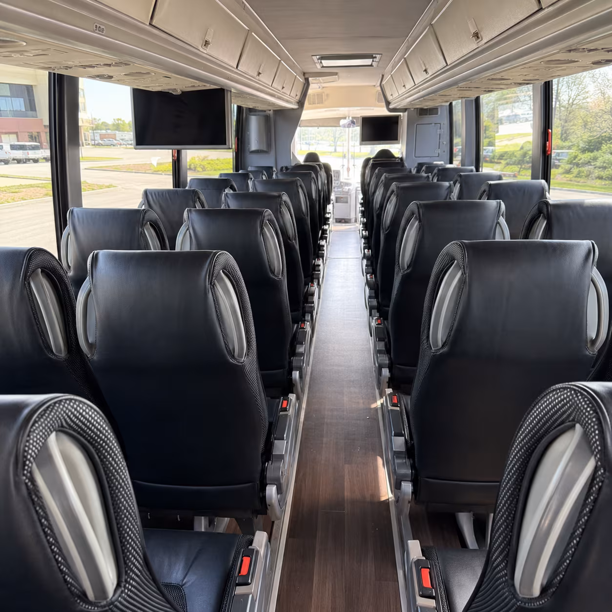 owensboro 56 passenger charter bus inside
